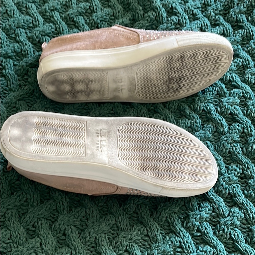 Nicole Miller Studded Slip-On Sneakers with Rhinestones Size 7.5 - Picture 5 of 14